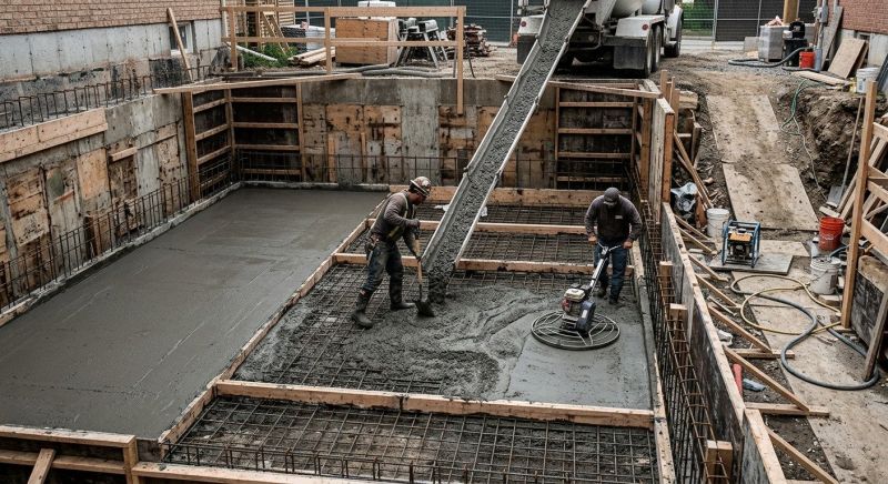 Basement Concrete Installation in Haddonfield, NJ