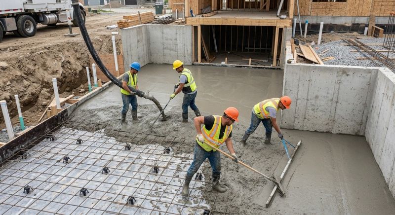 Basement Concrete Installation in Haddonfield, NJ