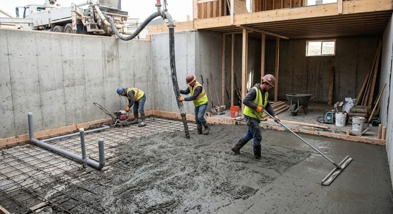 Basement Concrete Installation in Haddonfield, NJ
