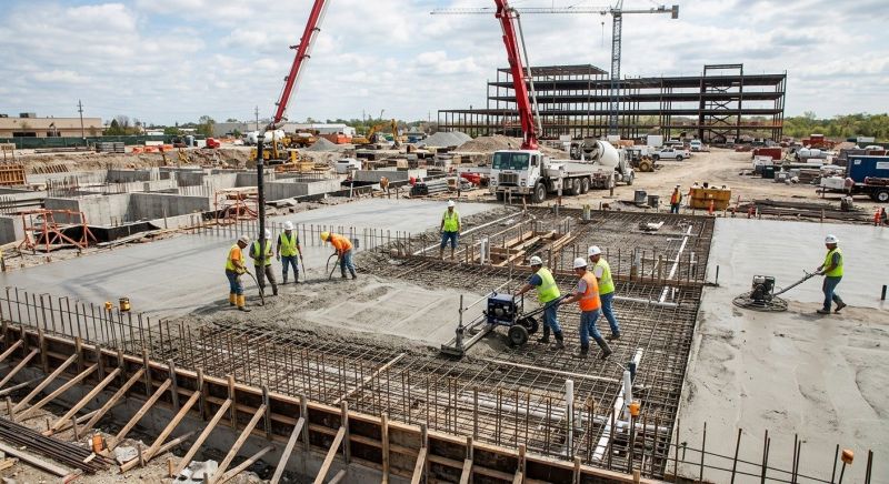Commercial Slab Construction in Bensalem, PA