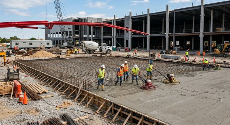 Commercial Slab Construction in Drexel Hill, PA