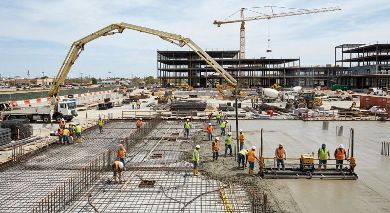 Commercial Slab Construction in Lafayette Hill, PA