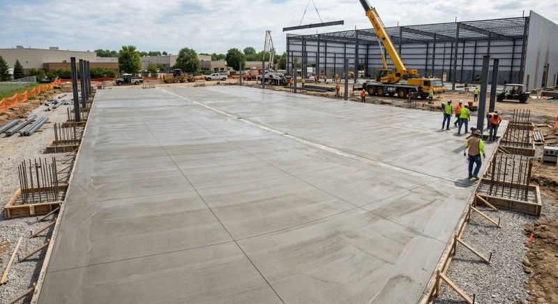 Commercial Slab Construction in Warrington, PA