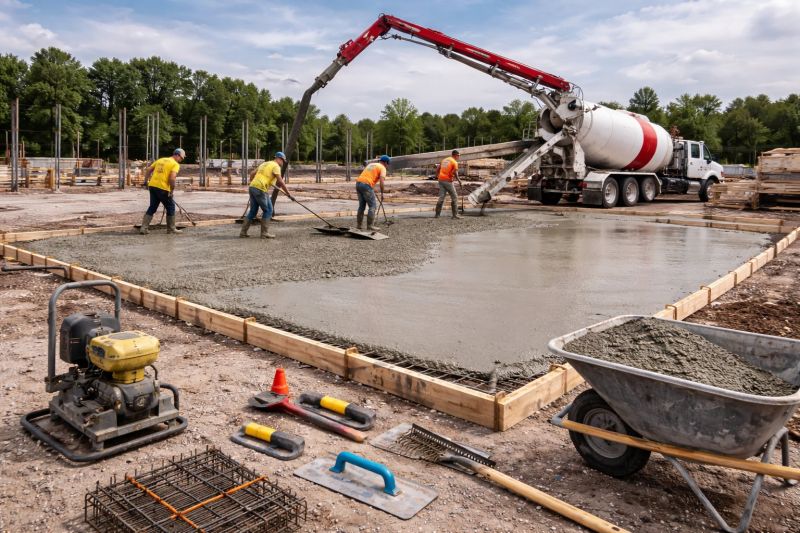 Commercial Slab Installation in Collingswood, NJ