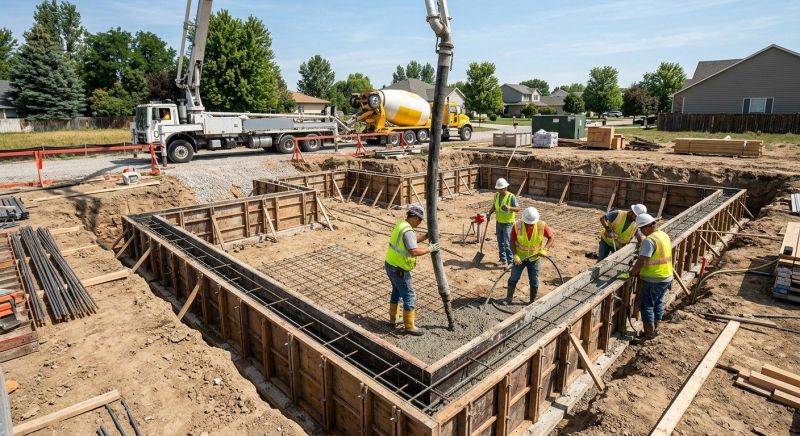 Concrete Foundation Installation in Florence, NJ