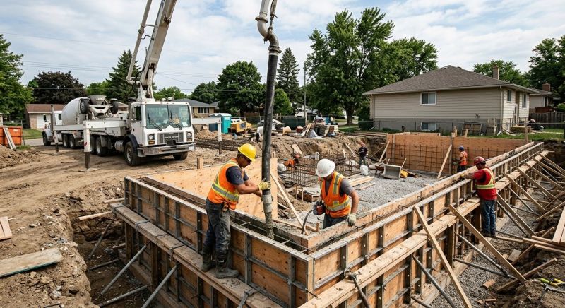 Foundation Wall Pouring in Havertown, PA