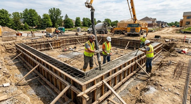 Foundation Wall Pouring in Warrington, PA